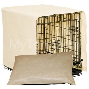 Coolaroo Dog Crate Cover Dog Pillow Combo x Large Desert Sand Color