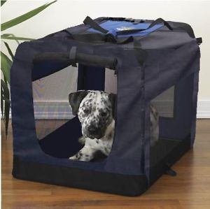 Guardian Gear Collapsible Soft Dog Crate Navy x Large