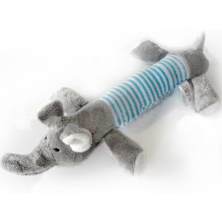 Pet Dog Pull Toy Puppy Chew Squeaker Squeaky Plush Sound Pig Elephant Toys O