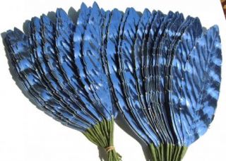 Vtg Xmas Prpl Metallic Foil Paper Millinery Flower Wreath Craft Supply Leaves
