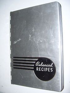 1933 Art Deco Cookbook in Aluminum Case Balanced Recipes by Pillsbury