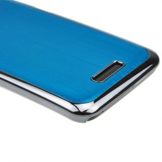 Azure Brushed Metal Aluminum Hard Case for HTC Onex LTE Endeavor Edge Supreme