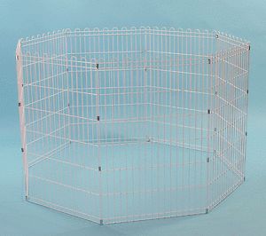 New 42" Pet Dog Cat Small Animals Exercise Pen 8 Panels Playpen Fence