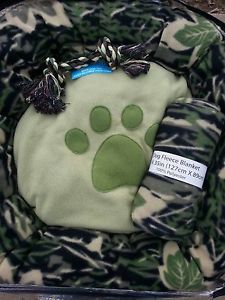 Camouflage " Dream Duck Dynasty " Hunting Camo Army Dog Bed Blanket Rope Toy
