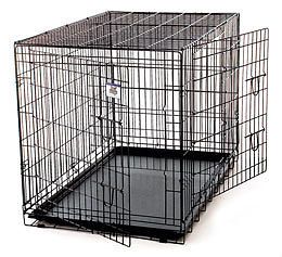 Wire Pet Crate Wire Double Door Giant Dog Canine Home Travel Training Heavy Duty