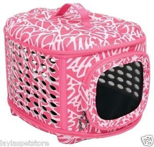Petmate Curvations Luxury Pink Pet Kennel Carrier for Dogs and Cats