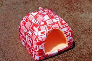 Extra Large Soft Strawberry Pet Houses Cat Bed Home Dog Kennel Cat Warm Houses
