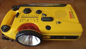 Wilson Emergency Yellow Am FM Weather Band Radio Flashlight Fluorescent Lantern