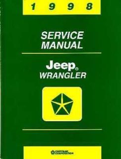 1998 Jeep Wrangler Shop Service Repair Manual Book Engine Drivetrain Electrical