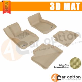 4pcs 3D Maxpider Rubber Molded Carpet Tan Floor Mat BMW 3 Series F30 12 13