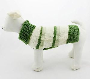 Dog Sweaters Winter Pet Clothes Hand Knitted Turtleneck Sweater 100 Wool Made