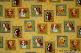 Dog Pup Puppy Dogs Paw Prints Yellow Curtain Valance