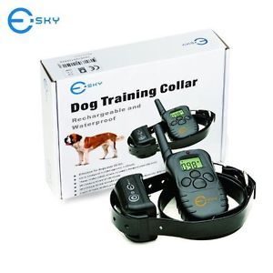 2013 New Remote Dog Training System w 100LV Shock Collar Rechargeable 15 120lb