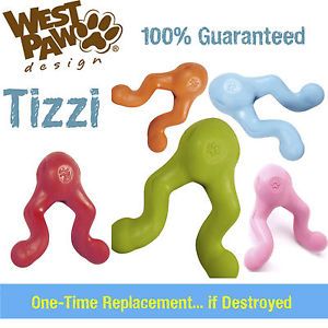 West Paw Design Tizzi Dog Toy Indestructible Dog Toy Replaced If Destroyed