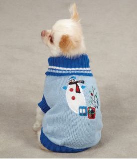 East Side Collection Snowflake Snuggler Dog Sweater Pet Pink Blue XXS L Faux Fur