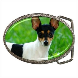 Toy Fox Terrier Dog Belt Buckle Money Clip or Key Chain II5005
