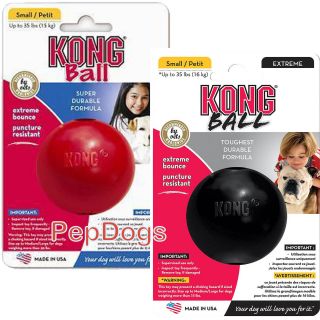 Kong Rubber Ball Bouncing Dog Toy Small Medium 2 5" Durable Puncture Resistant