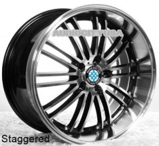 19" H2 Staggered for BMW Wheels Rims 1 3 5 6 7 Series M3 M4 M5 M6 x3 x5 X6