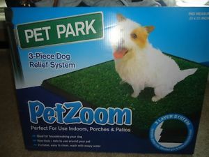 Pet Park 3 Piece Dog Relief System Dog Training Potty Pad