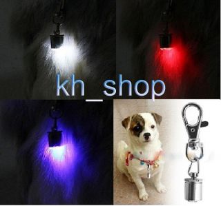 New Pet Dog LED Safety Flashing Blinker Light Tag Collar Dog Flash Tag Pendant