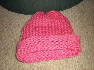 Women's Hat Cap Handmade Crochet Pink Accessories Winter Hats Clothing Clothes