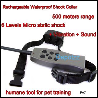 Rechargeable Stubborn Dog Remote Training Shock Collar