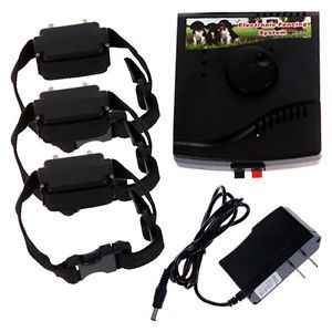 Waterproof Shock Collar Electric Shock Dog Collar for 3 Dogs Fence System