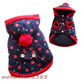 All Size Warm Quilted Dog Coats Jackets Hoodies Dog Clothes Apparel Pet Supplies