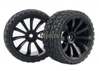 4pcs RC Flat Racing Tires Tyre Wheel Rim Fit HSP HPI 1 10 on Road Car 601 6017