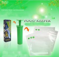 Portabl Vacuum Food Storage Saver Reusable Zipper Bags