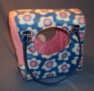 Dog Carrier " Pucci Pups" Pink Blue Small Dog Carrier by Battat