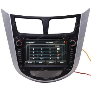 Car GPS Navigation Touch Screen DVB T TV DVD Radio for 2011 Hyundai Verna Accent