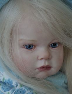 Alla's Babies Beautiful Reborn Baby Toddler Doll Tatiana Reva Schick Human Hair