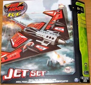 Air Hogs R C Jet Set Plane Red 2 Engines Outdoor Frequency w Remote Fanastic