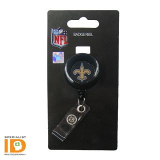 New Orleans Saints NFL Retractable ID Badge Holder Reel