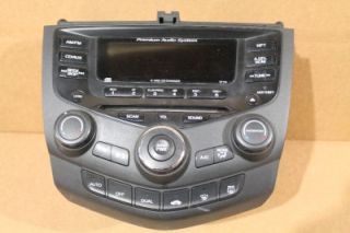 03 05 Honda Accord Radio 6 Disk CD Player 39175 SDN A610 7FY0 Preminum Audio