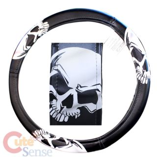 Big Skulls Car Steering Wheel Cover Auto Accessories