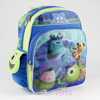 Disney Monster University Backpack Mike Sulley 12" Small Girls Boys Book Bag