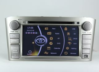In Dash Car DVD Player GPS Radio with Touch Screen for Toyota Avensis 2003 2007