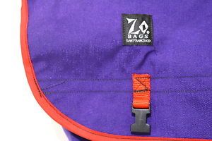 ZO Bags Med Purple Blue Lining Red Trim Left Shldr NJS 1st SF Bag