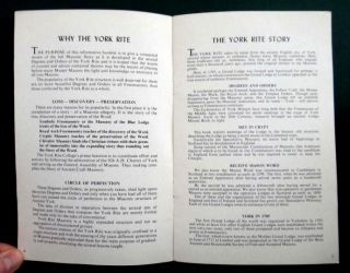 1957 Vintage York Rite College Knights Templar Masonic Book Petition Certificate