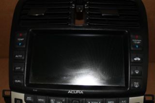 04 08 Acura TSX V6 Navigation Screen Radio 6 CD AC Climate Control 7KA0 2005