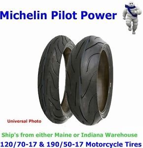 120 70 17 190 50 17 Michelin Pilot Power Sport Radial Motorcycle Tires