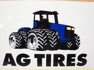 Vintage Michelin AG Tires Farm Tractor Metal Sign 36"x24" Great Finish Neat