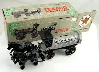 Ertl Toy 1910 Texaco Horse Trailer Bank Die Cast Limited Edition 1 32 Scale