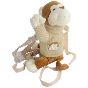 Monkey Zipper Backpack Kid's Safety Harness Leash