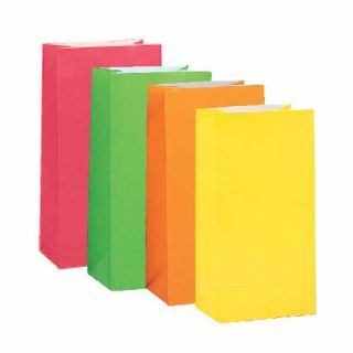 Paper Gift Bags Choose from 17 Colours Party Bag Filler Pinata Toy