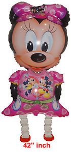 Minnie Mouse Walking Pet Mylar Balloon Air Mickey Happy Birthday Baby Shower