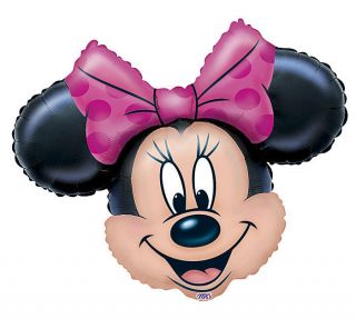 Birthday 27" Balloons Minnie Mouse Head Shape Balloon