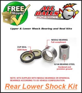 All Balls Bearing Rear Lower Shock Kit Suzuki DRZ125 L 03 09